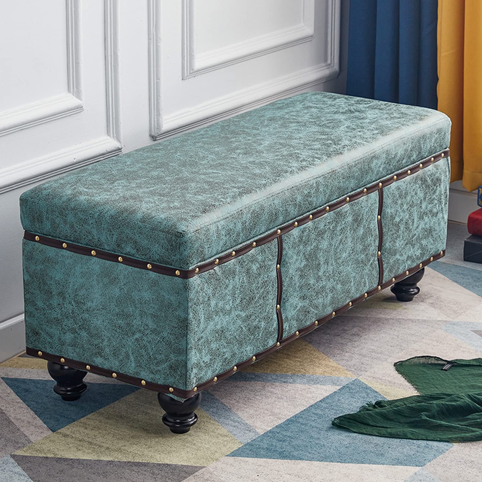 Tabouret de rangement robuste pour éliminer le désordre du salon et de la chambre