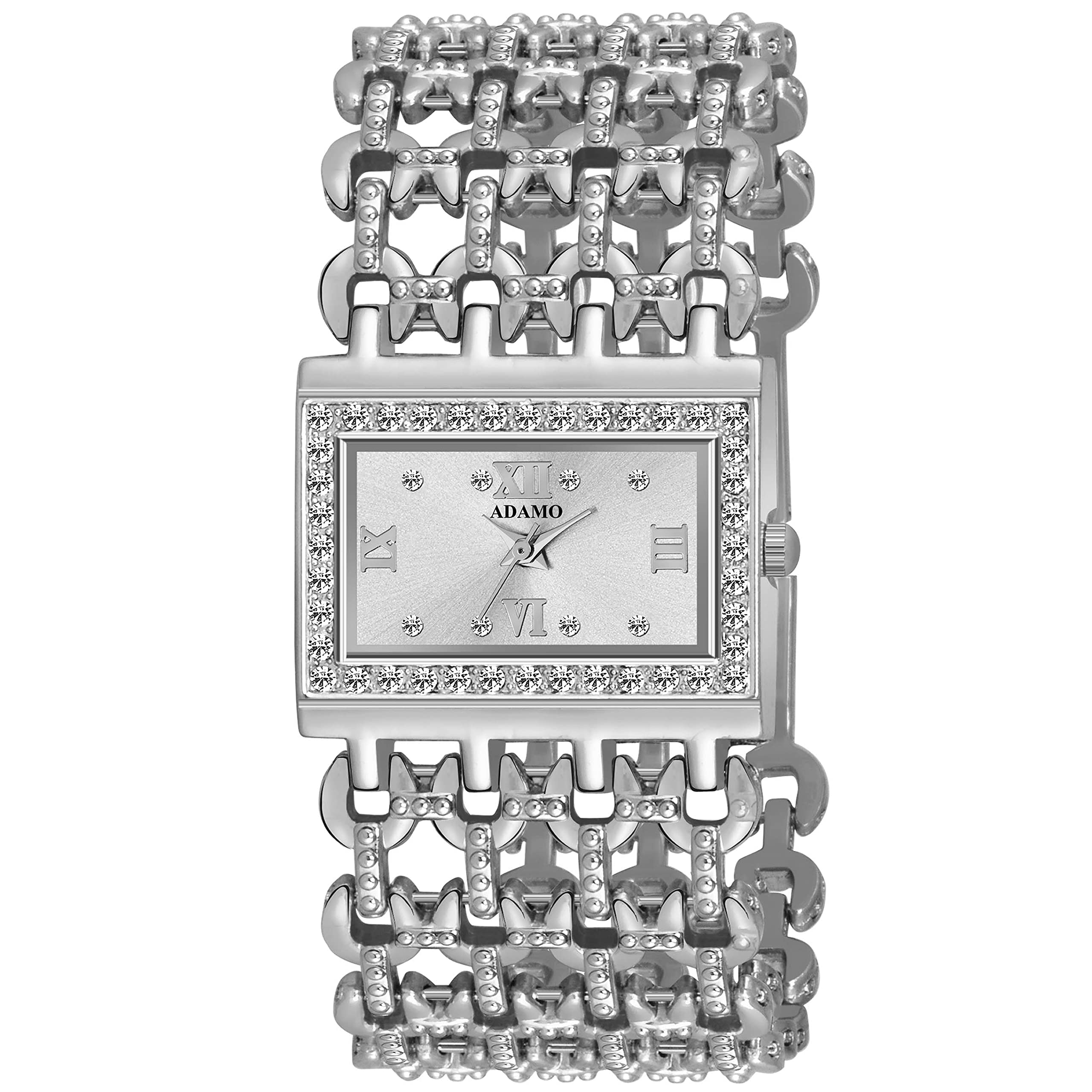 ADAMO Adele Silver Dial Womens & Girls Watch 862SSM01 (B097PCLJPW) Amazon Price History, Amazon Price Tracker