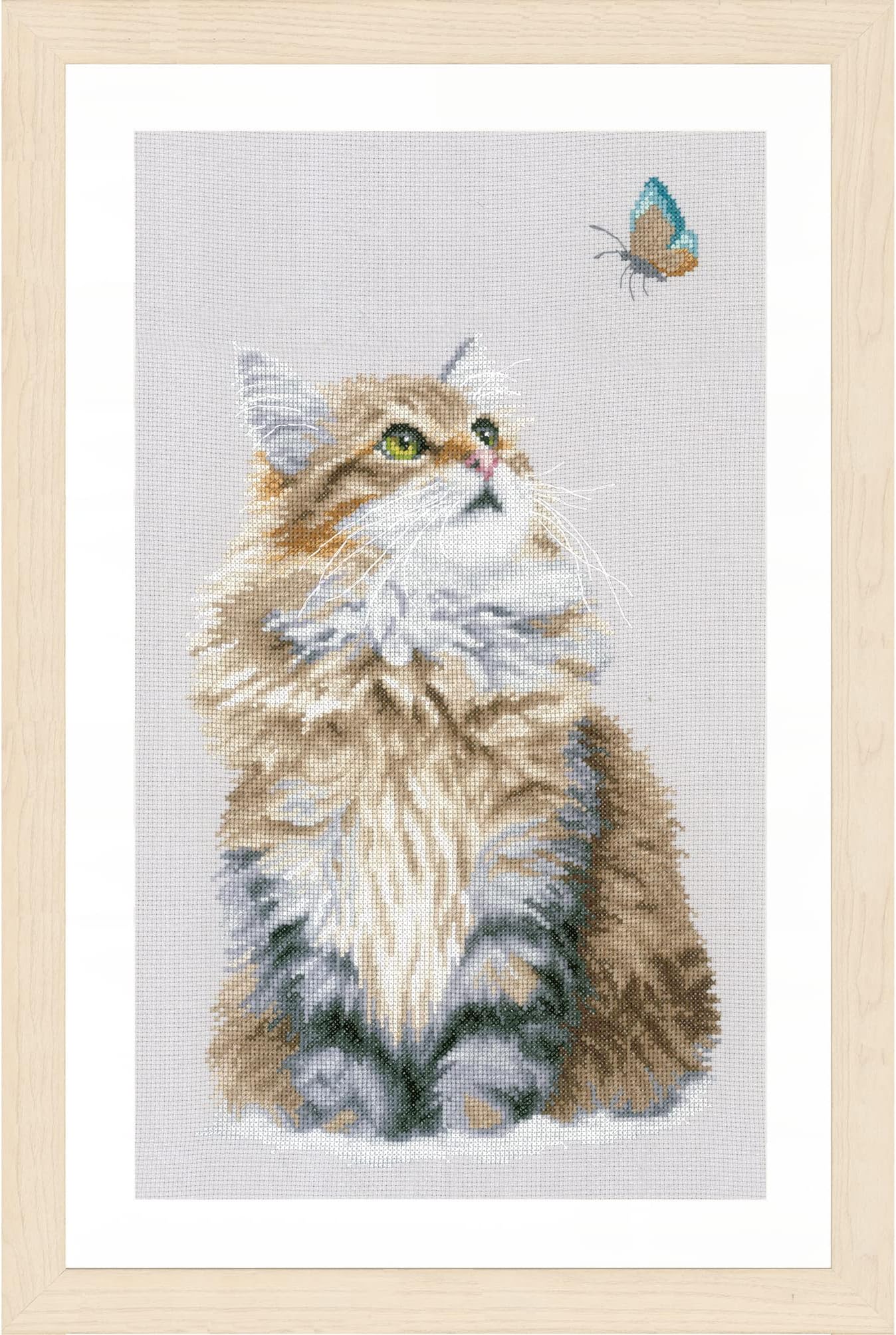 LanarteCounted Cross Stitch Forest CAT, 25 x 42cm, N