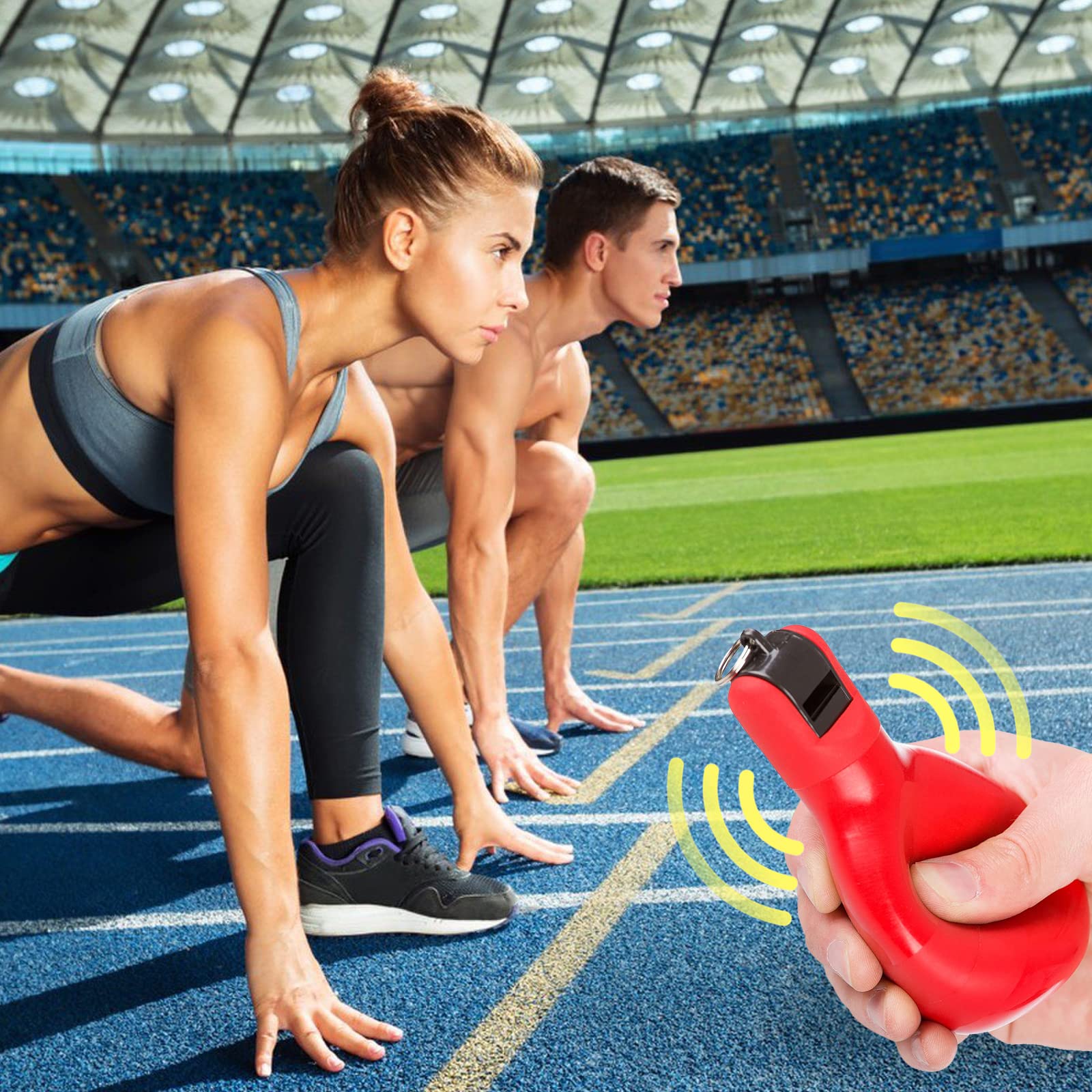 Fischietto a mano per lezioni di sport, 2 pezzi, fischietto per arbitri di emergenza, fischietto per arbitro, 2 fischietti sportivi in acciaio inox, per arbitri, insegnanti di sport, allenatori di