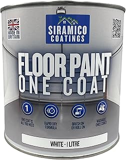 SIRAMICO COATINGS One Coat Anti-Slip Floor Paint | 1 Litres | 5 Modern C...