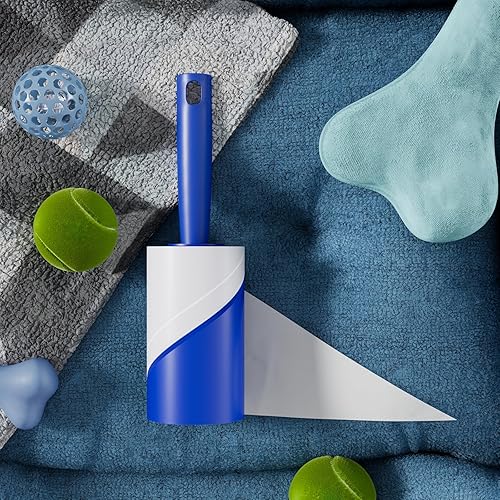 Miniatura 10 de Rodillos de pelusa a granel para pelo de mascotas extra pegajosos, 1200 hojas (6 rodillos + 6 repuestos), juego de gran valor, removedor de pelusa