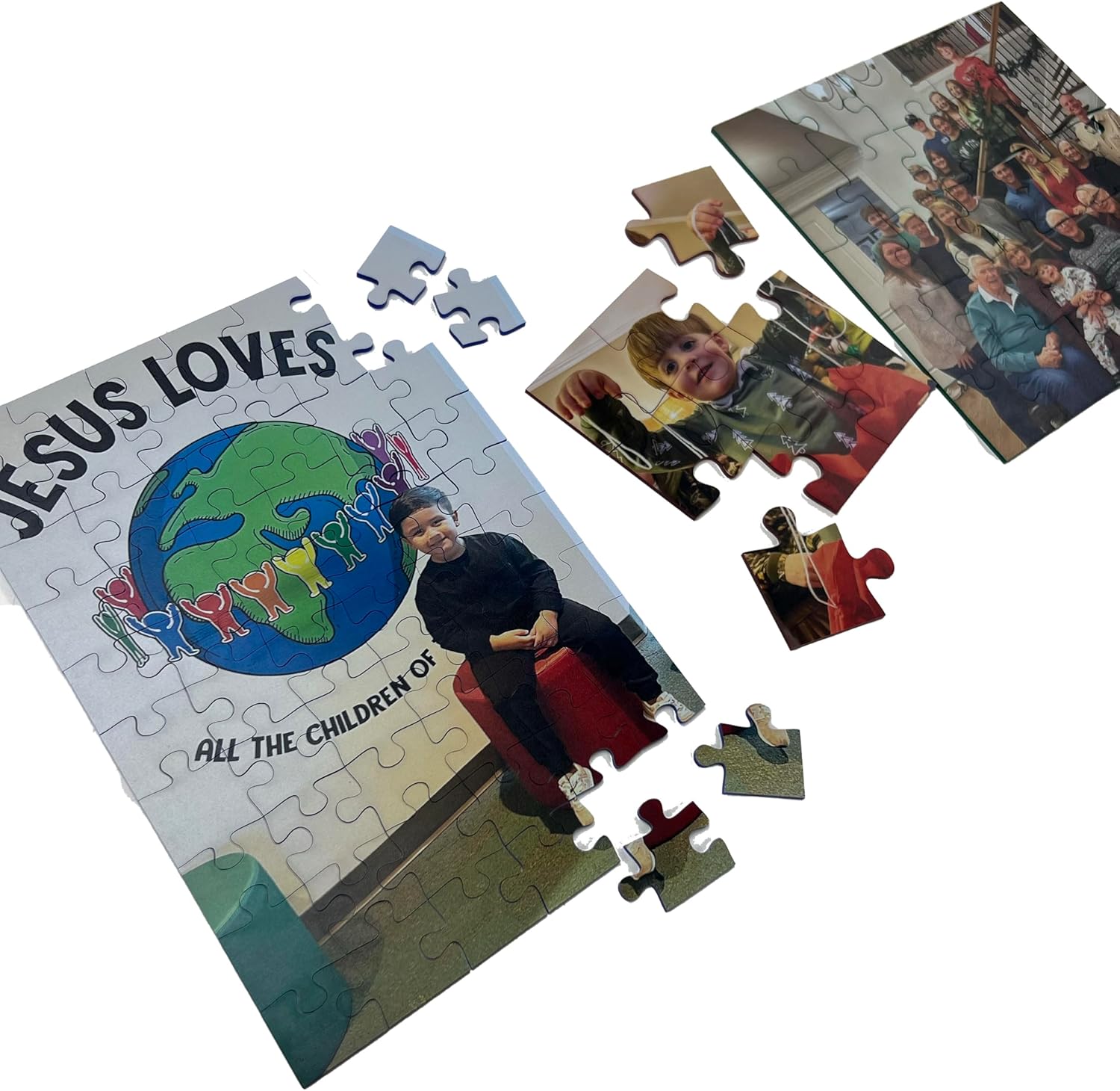 Custom Photo Puzzle from Picture | Upload Your Photo and Choose Color | 60 Piece Personalized Puzzle for Kids Toddlers Acrylic Puzzles Birthday Gifts for Toddler Boy Girl
