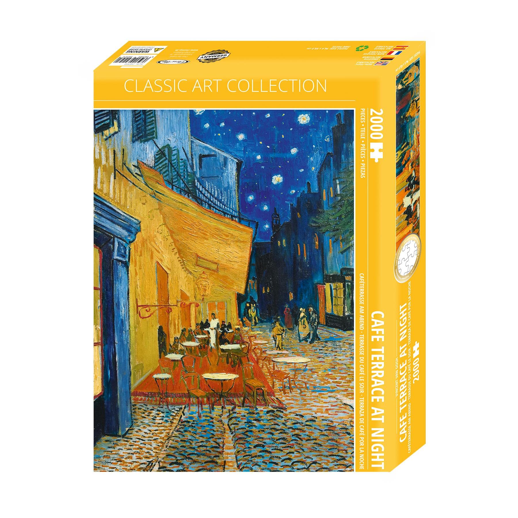 Close Up Premium Puzzle 2000 Pieces Caf Terrace at Night Puzzle by Van Gogh (68.8 x 96.6 cm)