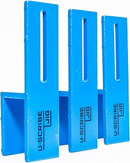 U-Scribe Jig 19mm (3/4") - Scribe Like a Pro, Mark Perfect Scribe lines on, Fillers, Panels, Toe Kicks and more, Perfect For Carpenters, Cabinet installers and DIY