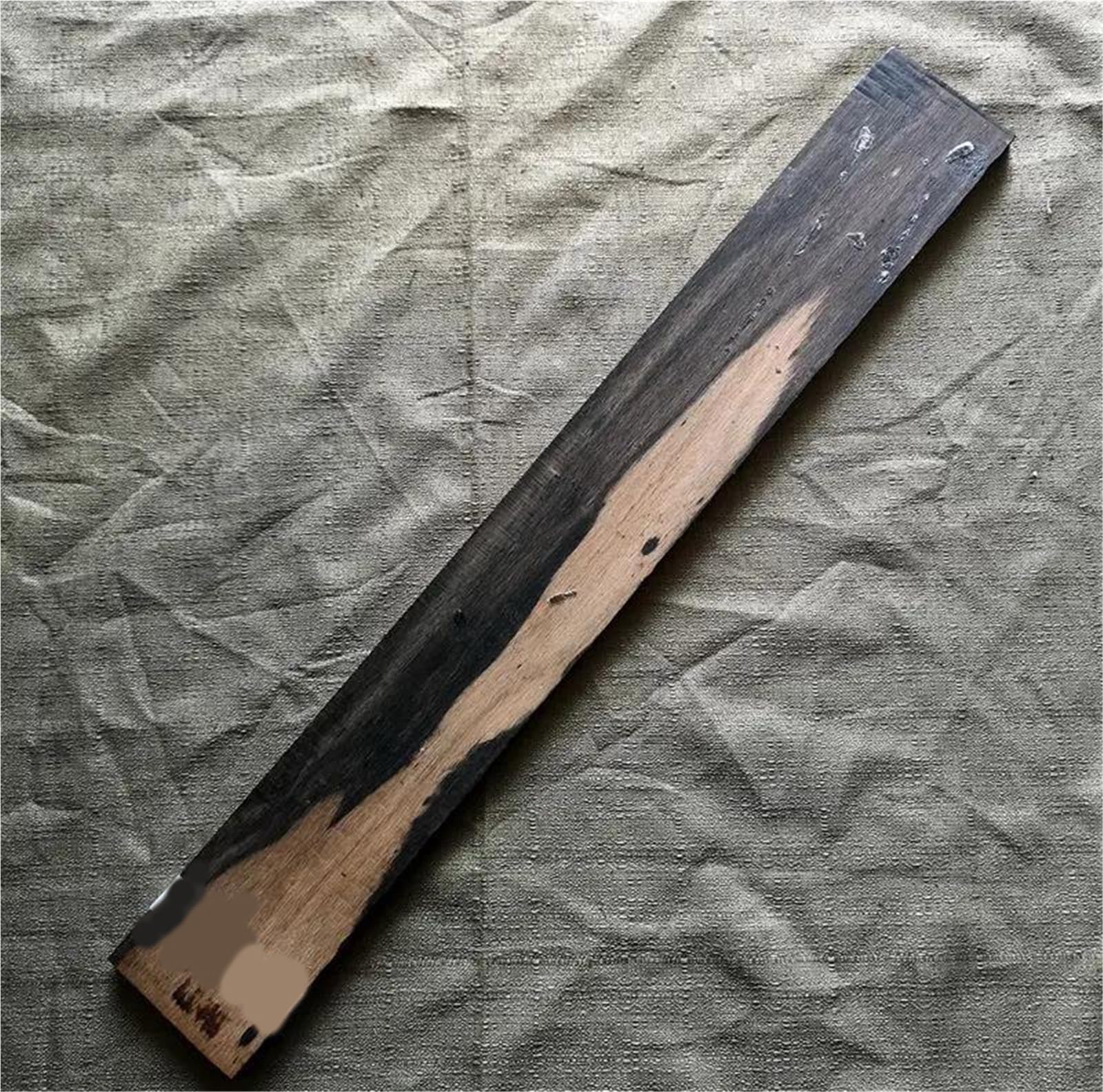Półwykończony materiał podstrunnicy gitarowej DIY: heban w paski do gitar Akcesoria Gitary(347)