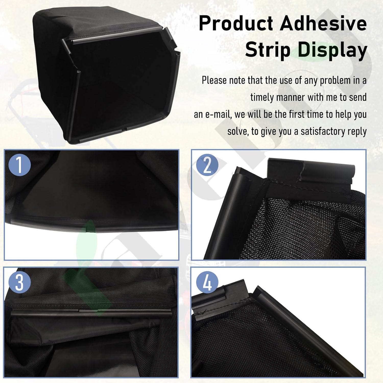 Braveboy 81330-VR8-N00 81320-VR8-N00 Cloth Fabric Grass Bag Compatible with HD HRN216 HRN216VKAA (Without Grass Catcher Frame)