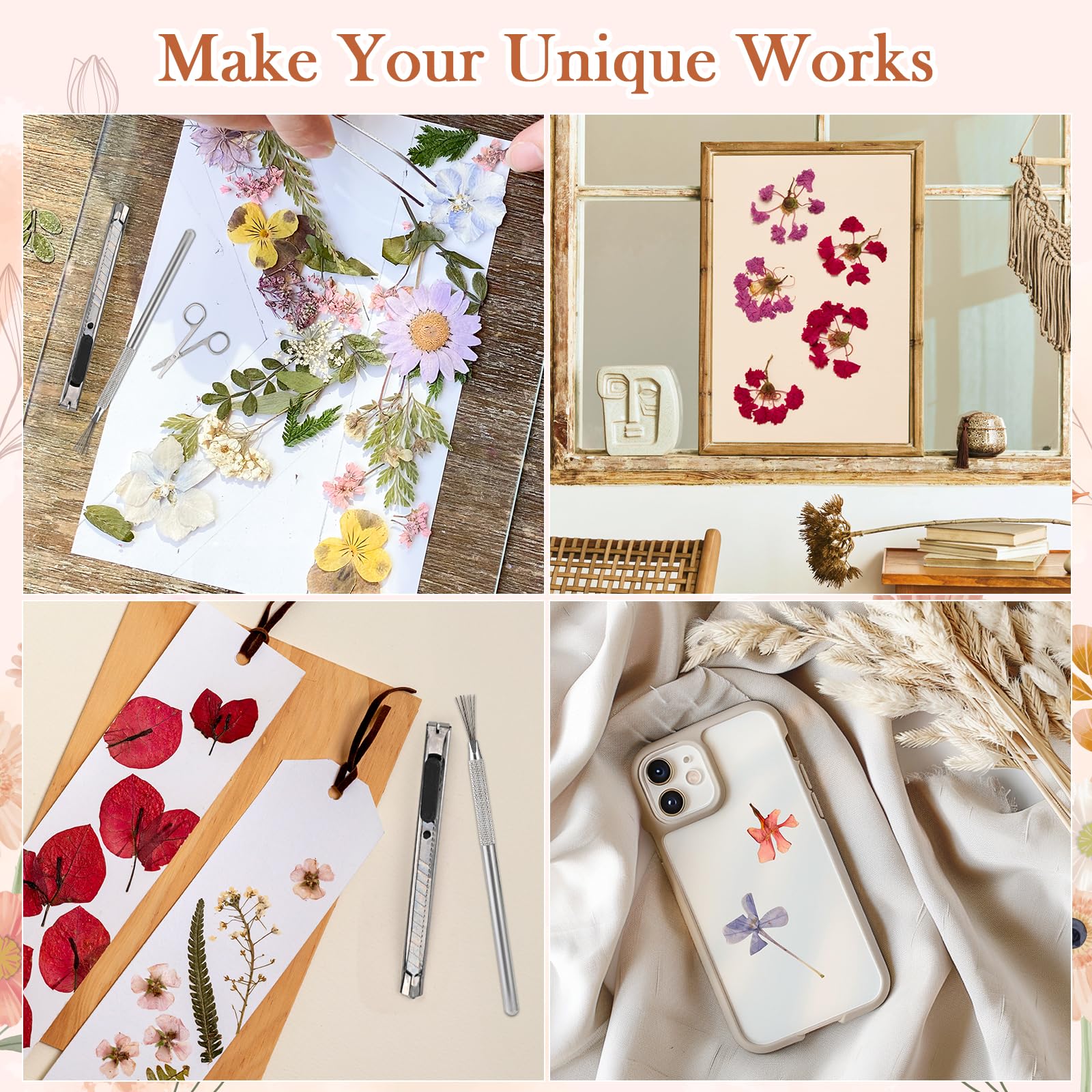 GOLDGE Prensa de flores extragrande para adultos, 27,5 x 27,5 cm, 10 capas de madera con bolsa de almacenamiento, regalos para amantes de las artes y manualidades