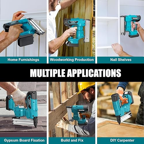 Miniatura 4 de Clavadora inalámbrica para batería Makita de iones de litio de 18 V, pistola eléctrica de clavos para madera de 18 GA, motor sin escobillas, 2