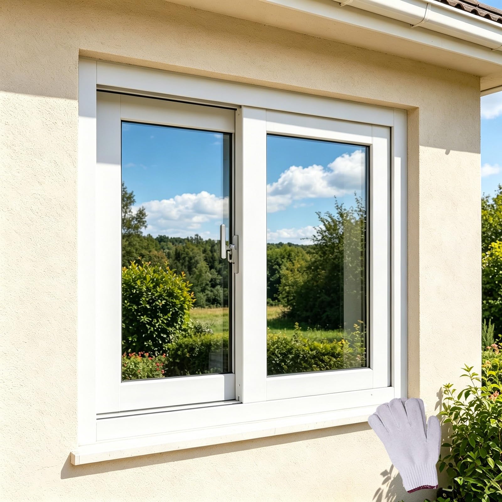 Aluminum Frame Sliding Windows with Screen, Dual Pane Clear Glass, Good Ventilation for Basement, Shed, Chicken Coop, Garage & Mobile Home(White(WxH),39x20")
