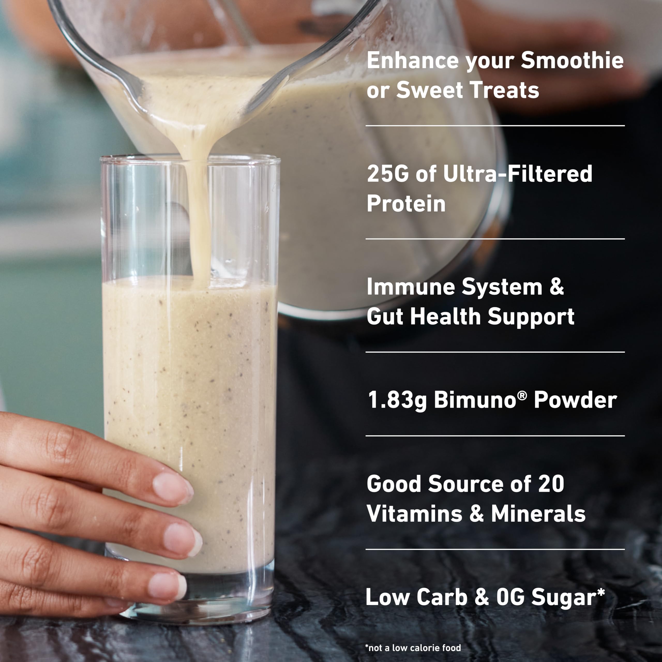 Isopure Protein + Gut Health & Immune Support Powder, Vanilla Crème, 25g Whey Protein with Prebiotics & Vitamins, 12 Servings (Pack of 1) — Amazon image 4