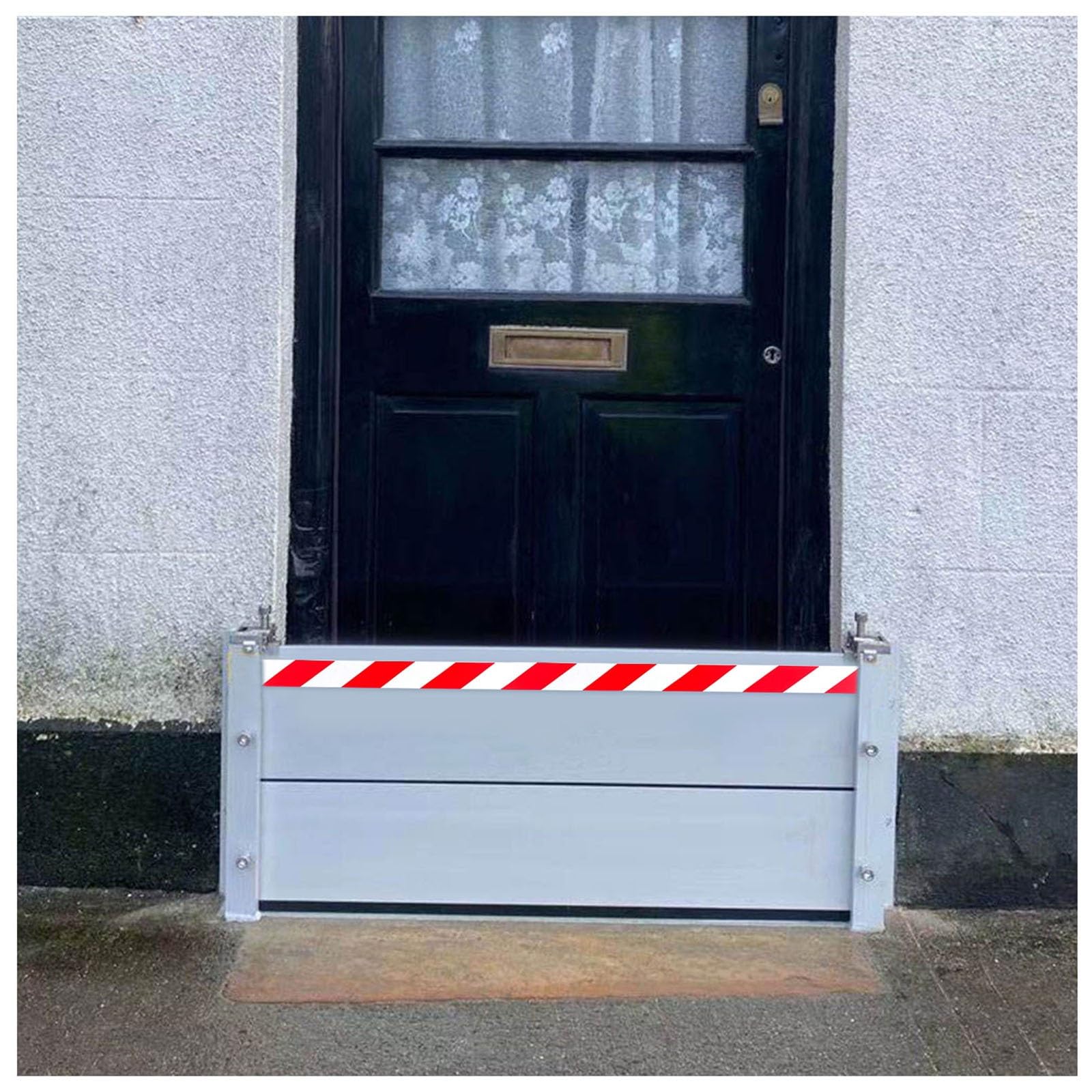 Plaque de retenue d'eau amovible en aluminium étanche pour porte de garage