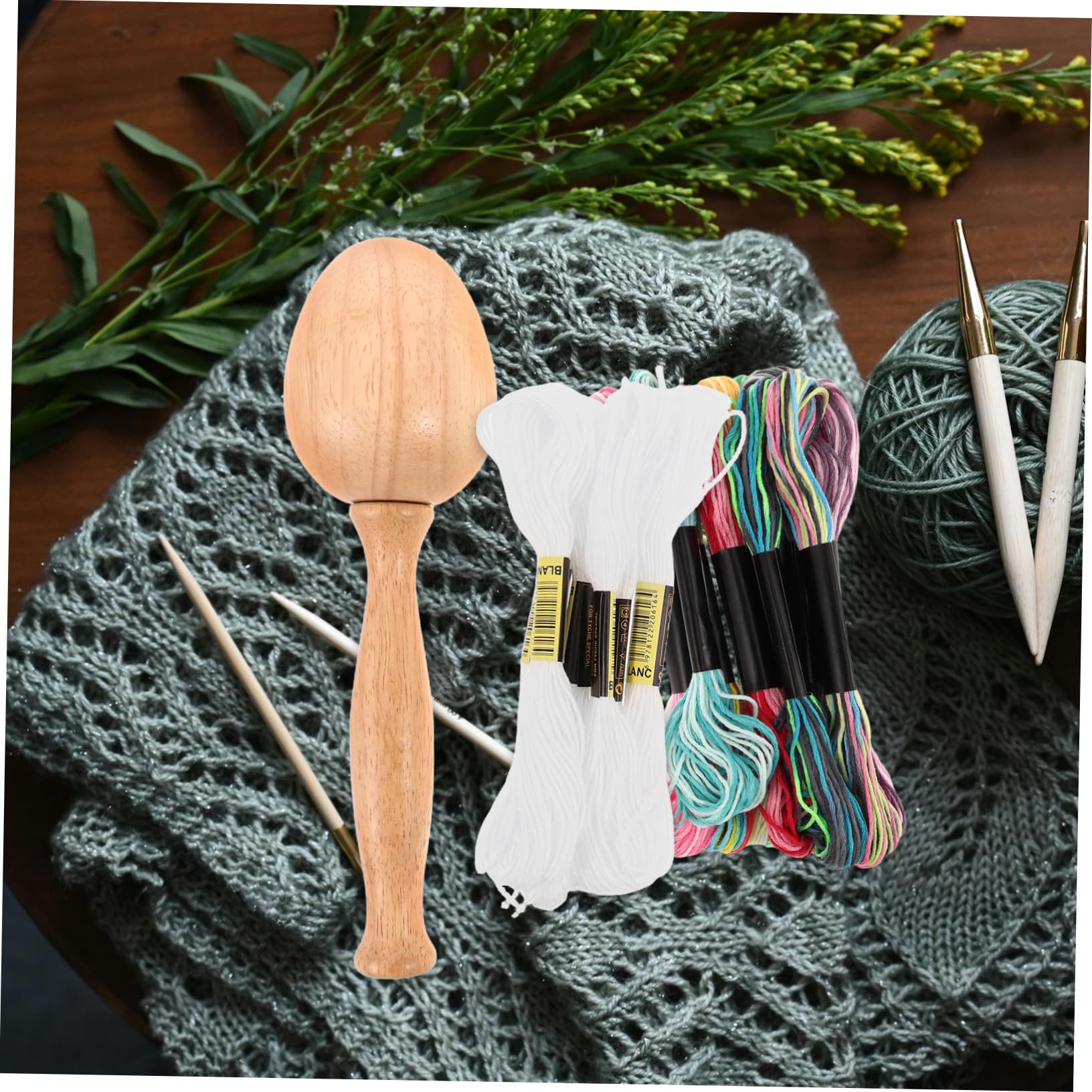 Kit de Herramientas de Zurcido Forma de Huevo, 1 Set
