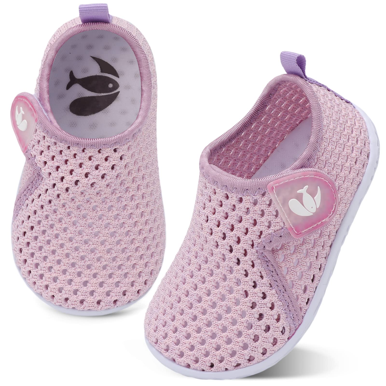 FEETCITY Kids Water Shoes Swim Shoes Aqua Socks Non-Slip Quick Dry Barefoot Sports Shoes Outdoor for Boys Girls Toddler 9
