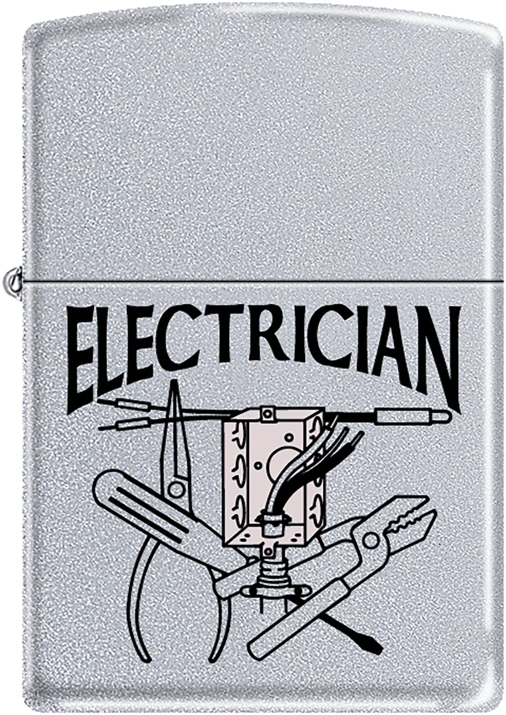 Zippo Lighter - Electrician Satin Chrome Windproof Lighter #Z281