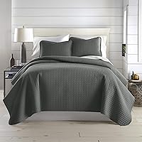 Vista 12 de Southshore Fine Living, Inc. Edredón acolchado de verano, juego de ropa de cama tamaño Queen con 2 fundas de almohada acolchadas, colcha con diseño