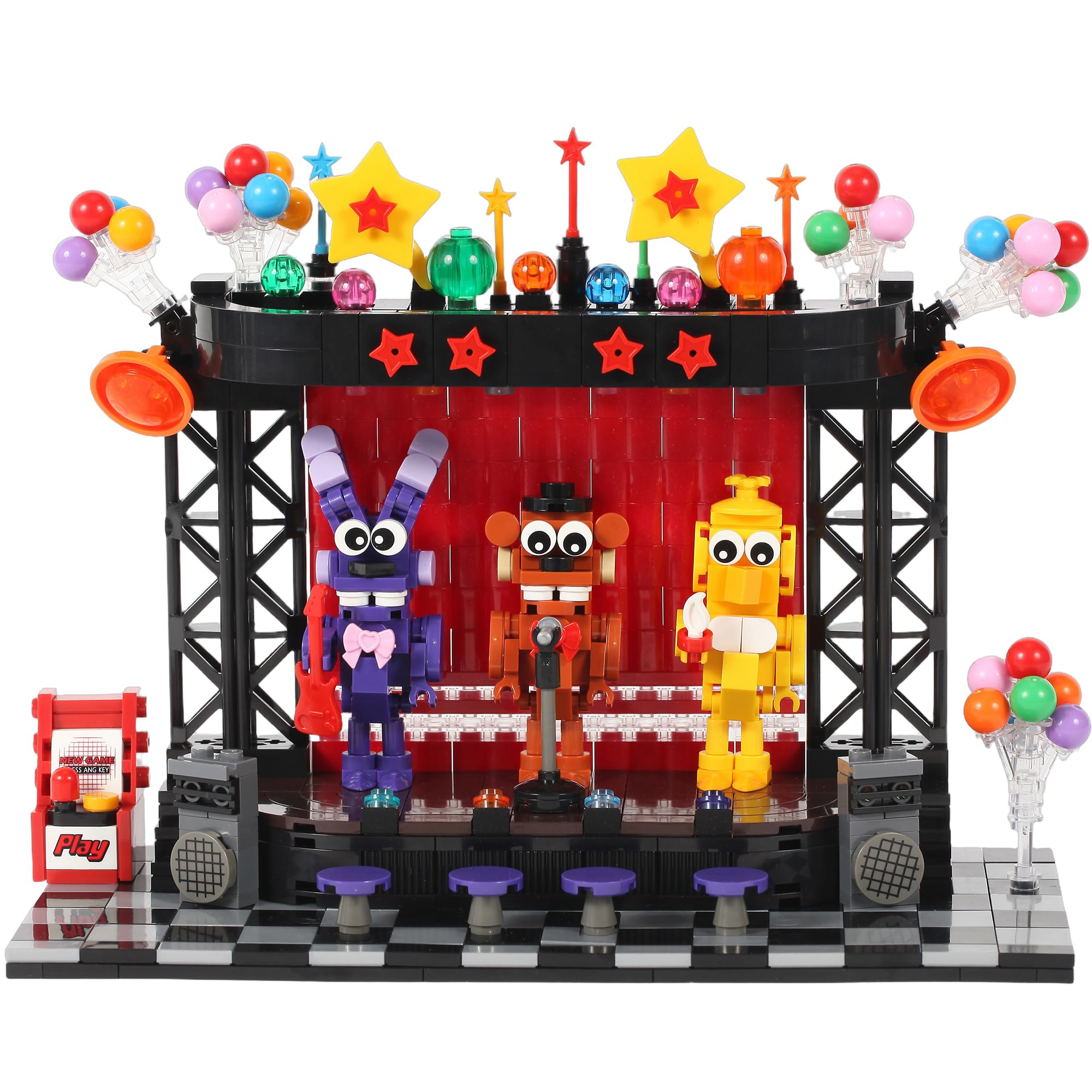 Amazon.com: Spaciolo Five Nights Stage Toy Building Sets