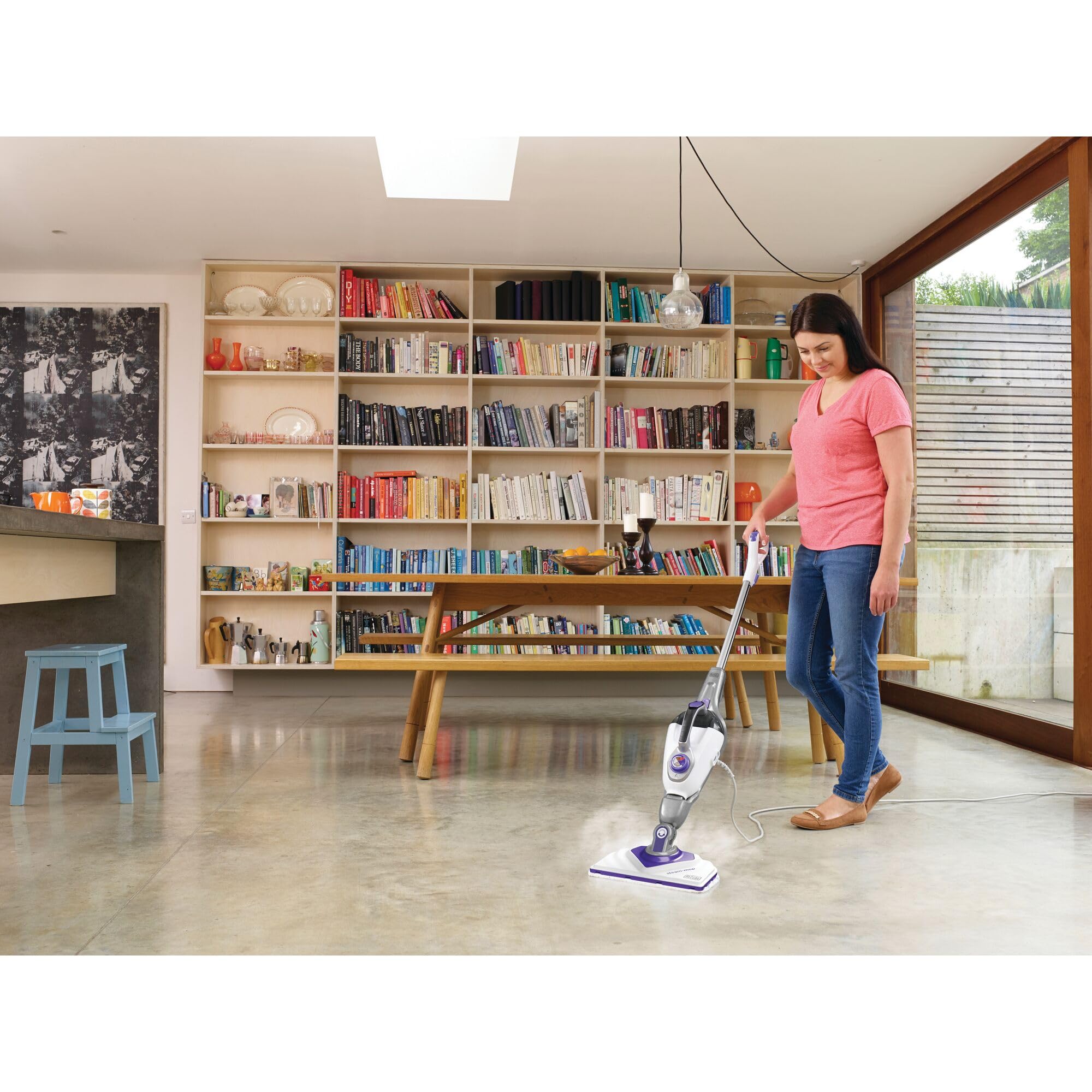 Black & decker - black & decker bhsm1615dsm pulitore a vapore 0,5 l 1600 w porpora, bianco - 1035768