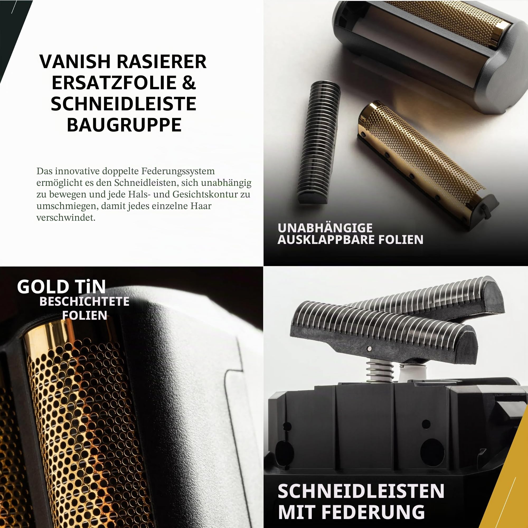 WAHL 8173-700 Professional 5 Star Vanish Shaver für professionelle Friseure und Stylisten- 8173-700 Gold