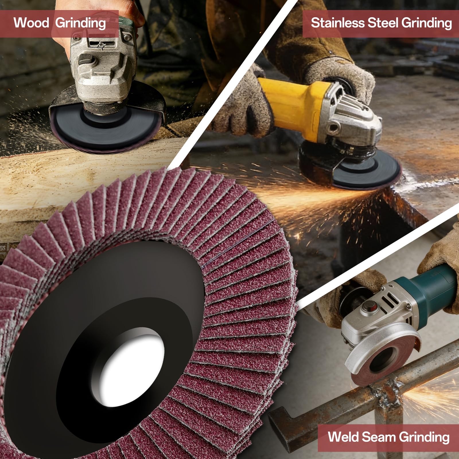 Dischi da taglio, dischi a ventaglio, set di dischi lucidanti ∅ 76x9.5 mm per smerigliatrice angolare, punta di montaggio per filiere(75 mm, 20 pezzi (Cutting Disc))