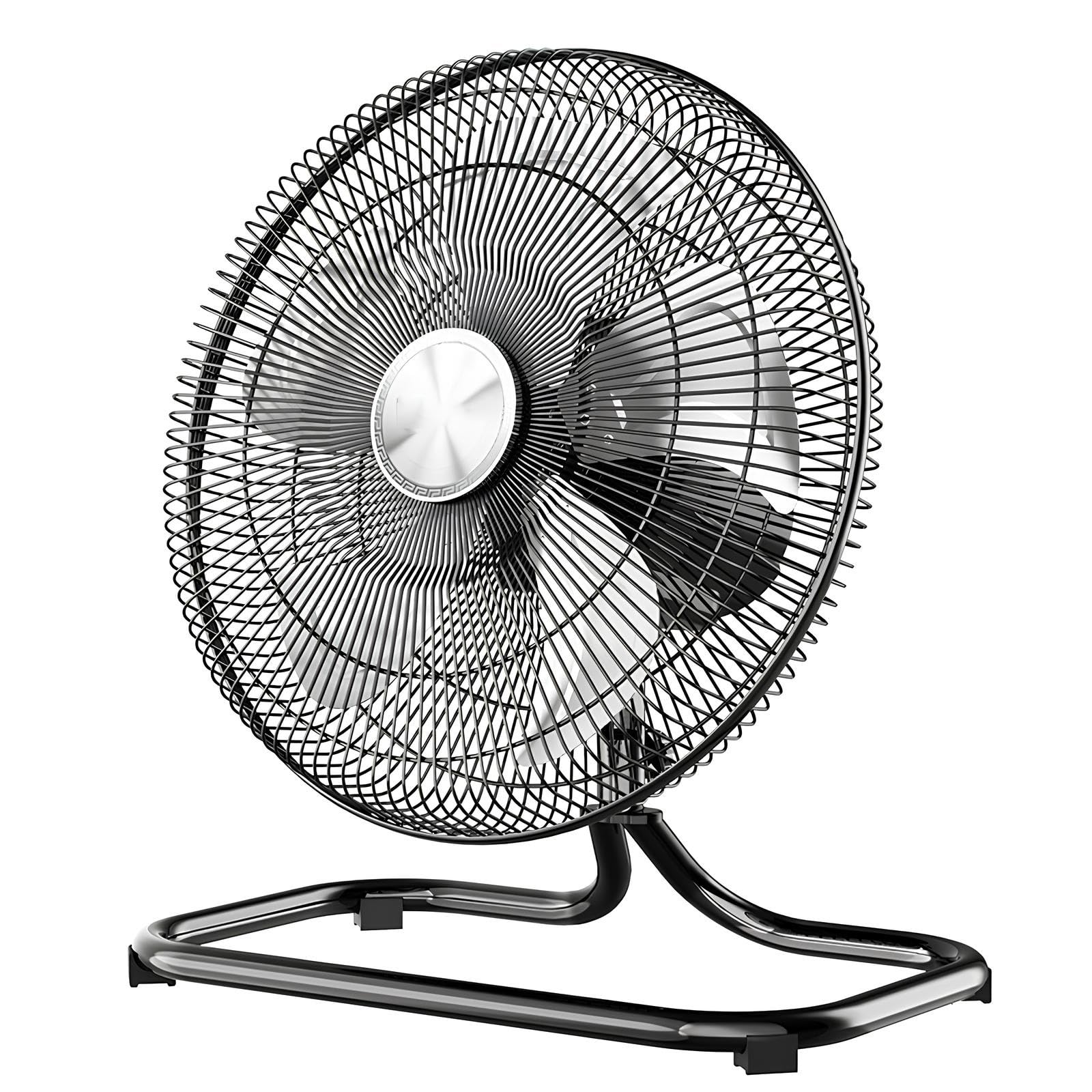 Ventilador Industrial de Suelo, Alta Velocidad en Metal con 3 Niveles