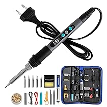 Cecotec Saldatore di Precisione con 100W di Potenza PrecissionSoldier 650 Vision Full, Schermo digitale integrato per il Controllo della Temperatura, Raggiunto 650ºC, Valigetta e Set di Accessori