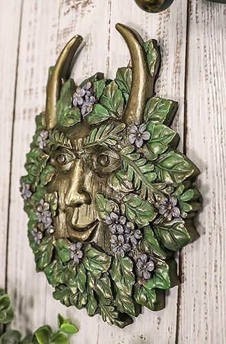 Miniatura 7 de Ebros Gift The Horned God Spring Season Greenman Pan - Placa decorativa de 7 pulgadas de ancho