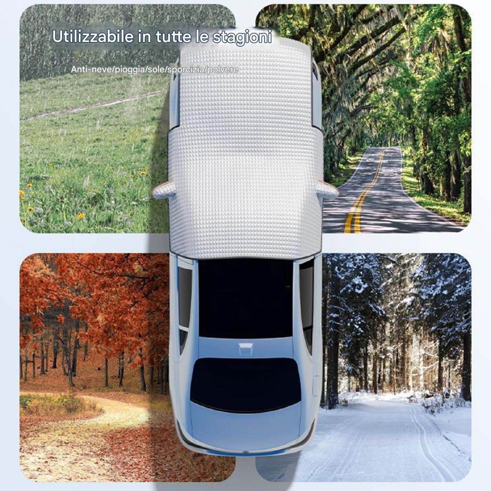 Protezione per finestrino auto - Copertura per auto antigelo estesa per neve, parasole per cofano per tutte le stagioni | portatile per veicoli per camion per la protezione invernale dalla neve