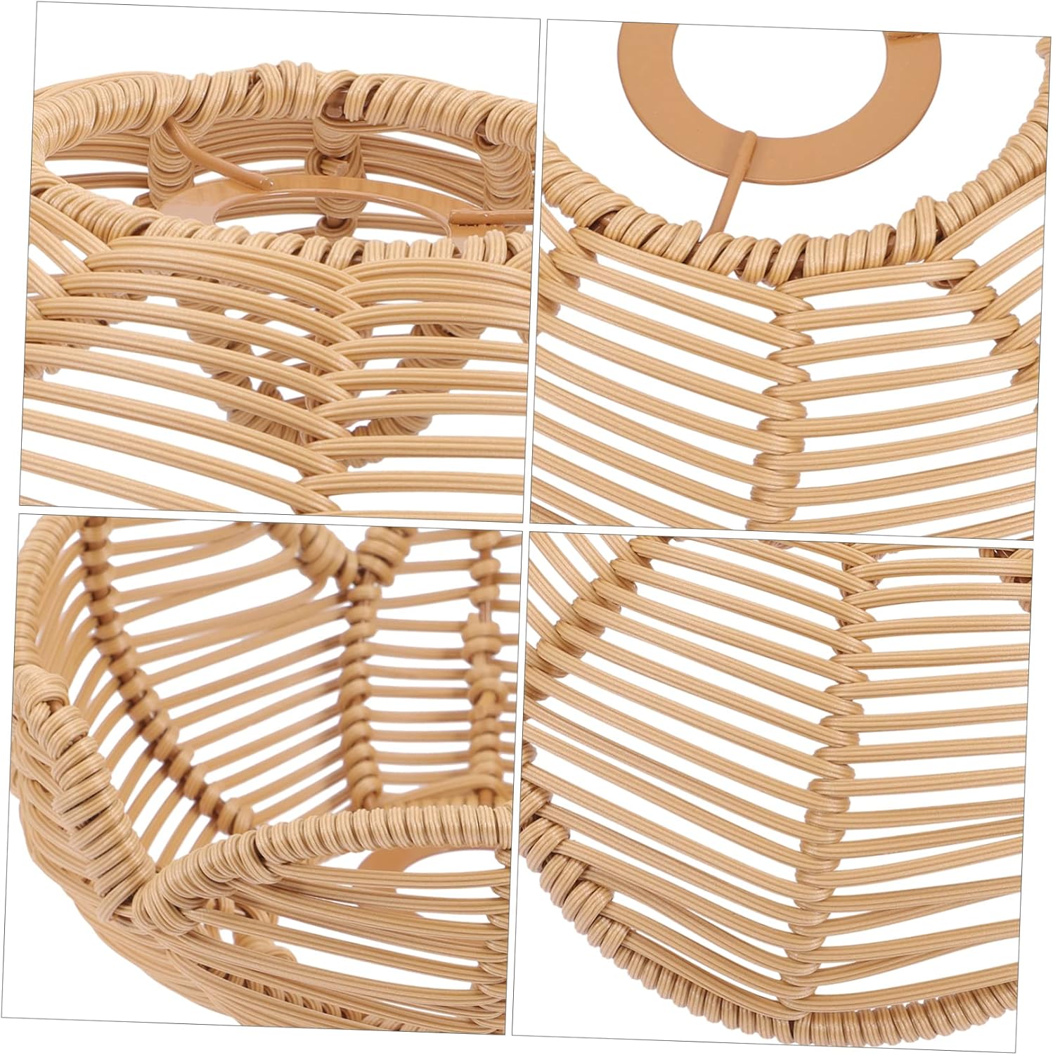 Angoily Wall 3pcs Lotus Lampshade Retro Lamp Shade Ceiling Light Imitation Rattan Pendant Light Vintage Light Bulbs s for Restaurant Floor Plastic Rattan