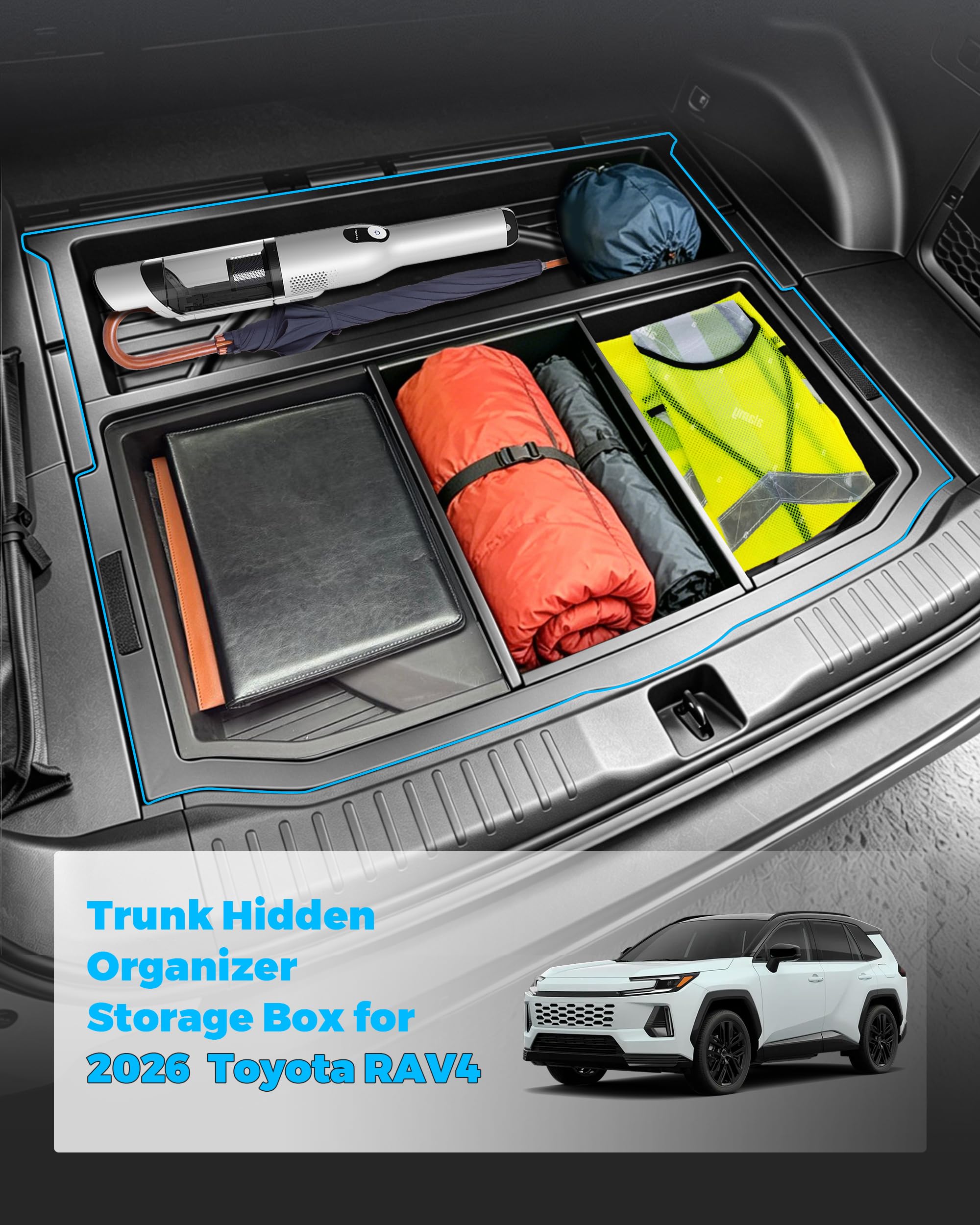 Amazon.com: JJMY Hidden Trunk Storage Box for 2026-2027 Toyota