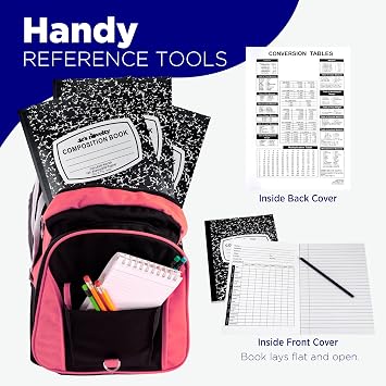 4E's Novelty College Ruled Composition Notebooks 4 Pack - Hard Cover 100 Sheets 9.75 x 7.5 for Notetaking, Black Marble Bulk Compositon Book, Back to School Supplies For Students Boys Girls & College by 4Es Novelty