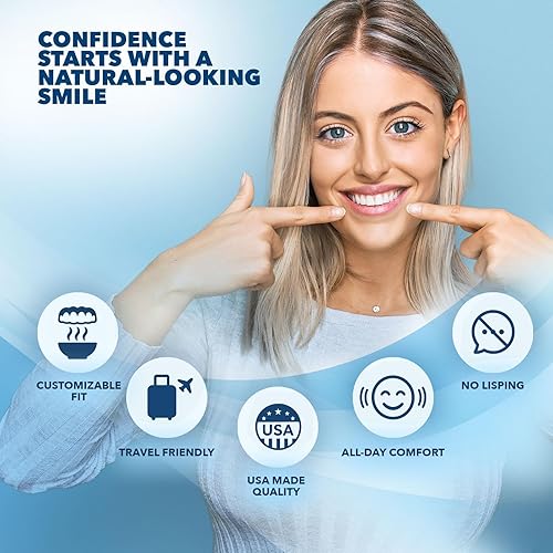 Miniatura 10 de Imako Dientes cosméticos para mujer paquete de 1 unidad pequeño natural solo llega plano Ajuste en casa hazlo tú mismo sonríe cambio de imagen