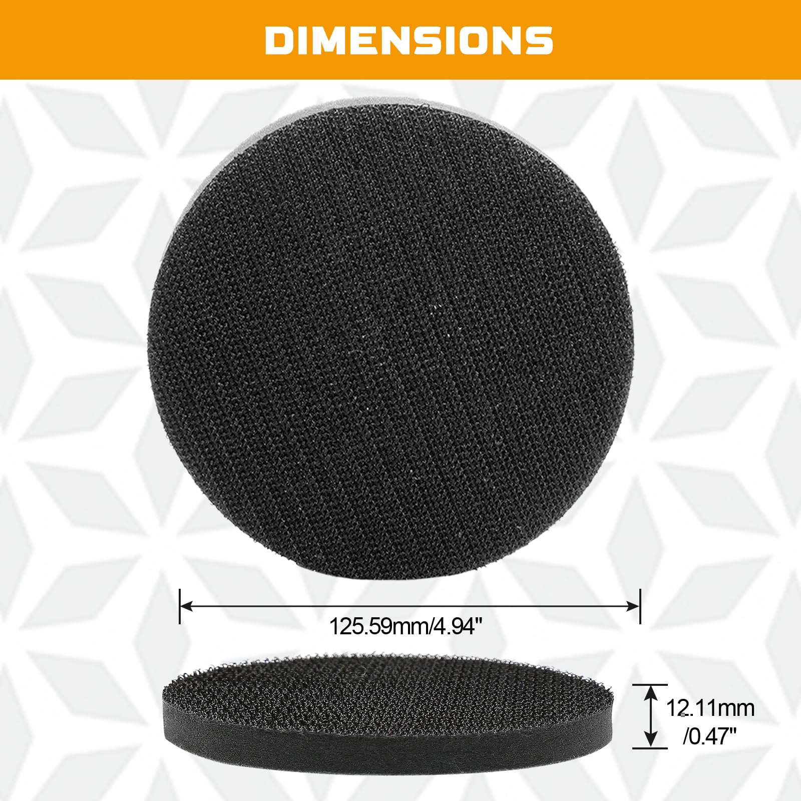 Uenhoy Sanding Pads - 5 Pack 5 Inch Hook Loop Buffing -4