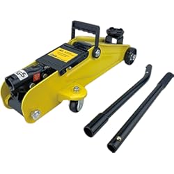 Gato Suzuki Vitara AA Gato hidráulico de 2 toneladas AA3282, Rango de elevación, para Coches/vehículos, Aprobado por TUV/GS, Incluye maletín/Instrucciones, Negro y Amarillo, de 135 mm a 330 mm