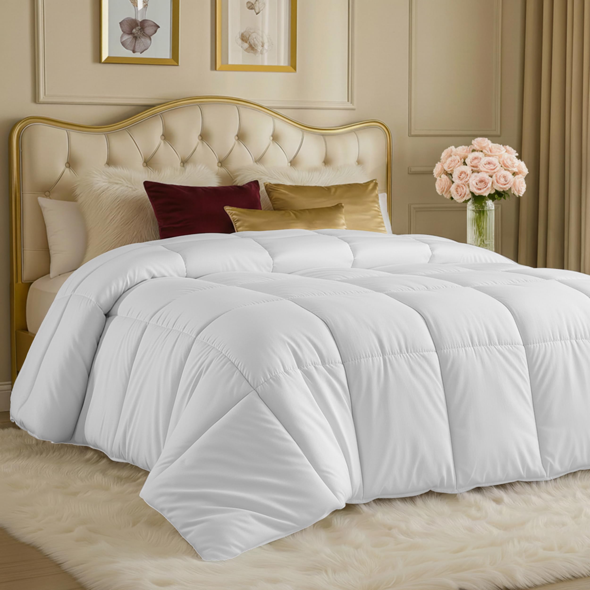 Utopia Bedding White Comforter King Size