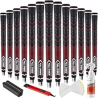 Vista 13 de Puños de golf de goma, paquete de 13 unidades, de alta tracción, antideslizantes, textura avanzada, elige entre 13 puños o 13 puños con kit