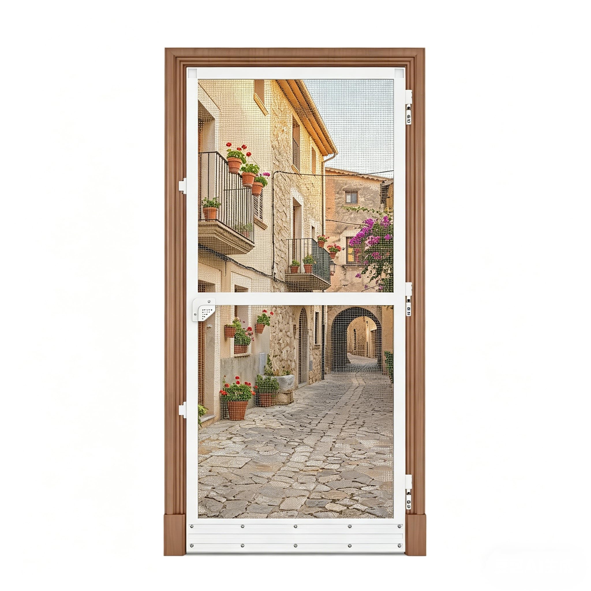 Moustiquaire pour porte de balcon terrasse coulissante alu blanc