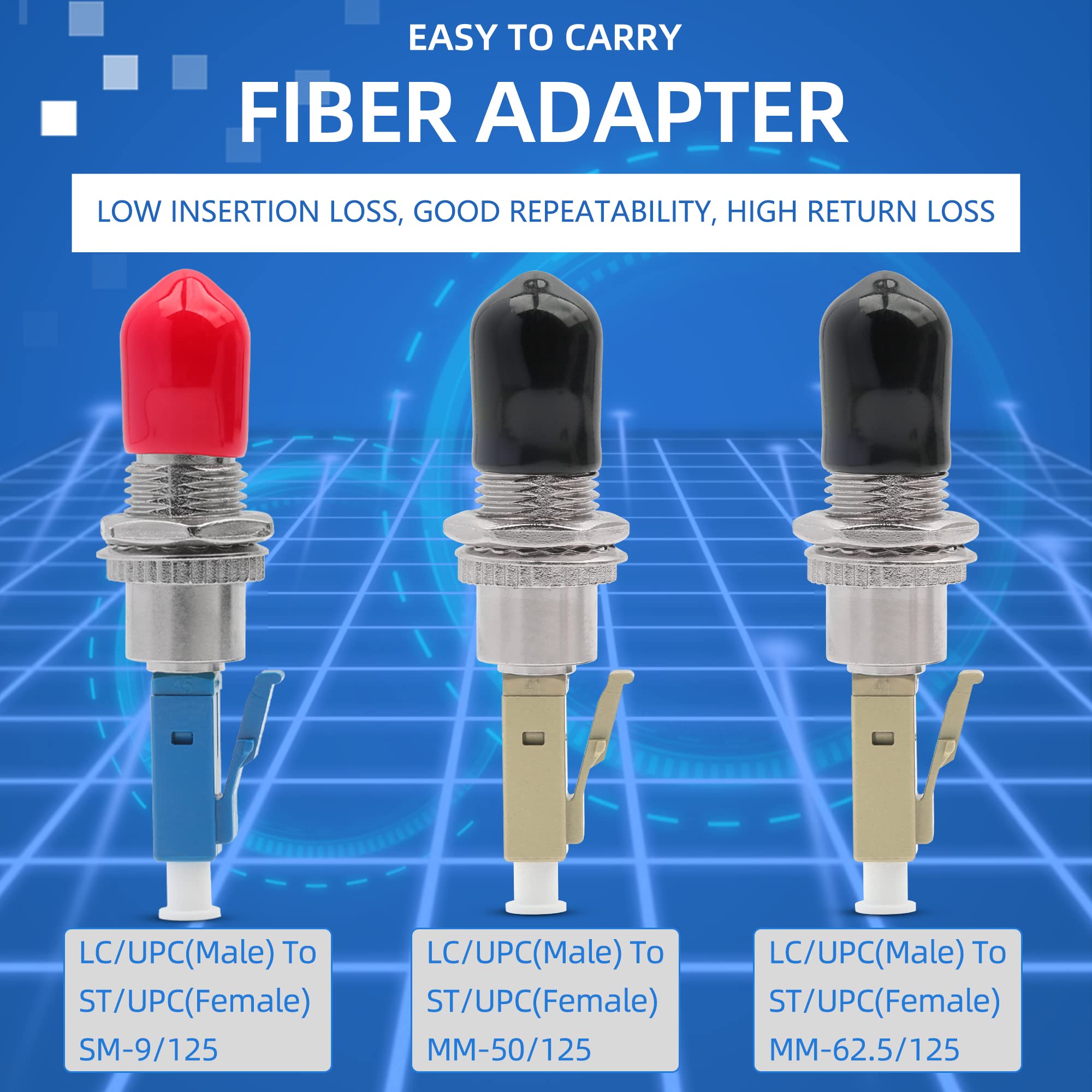 LC Maschio a ST Femmina Adattatori Singolo Modo Flangia Multimodale Accoppiatori Combinazione Ibrida Testa di Conversione Connettori Fibra Ottica
