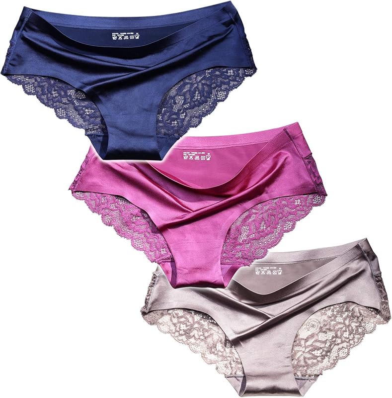 ITAYAX Silky Smooth Invisible Hipster Bikini Underwear for Women Frozen Silk Seamless Panties with Silky Tactile Touch