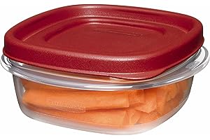Rubbermaid Easy Find Lids Food Storage Containers with Lids, 1.25 Cup