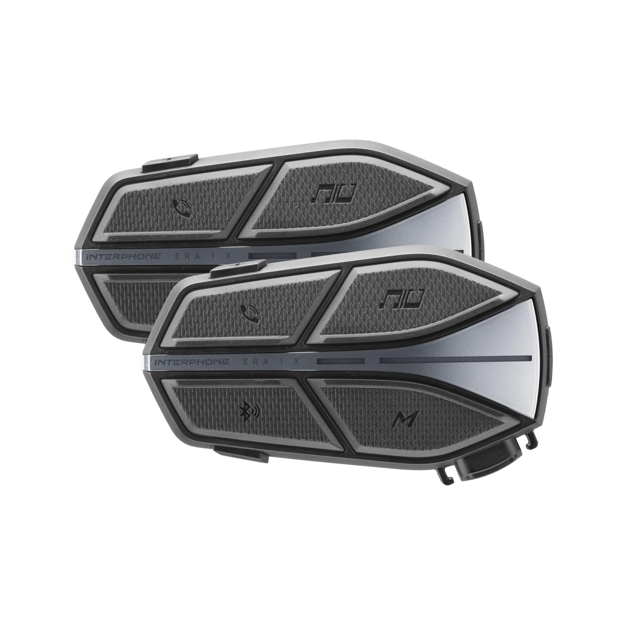 INTERPHONE - ERA1X Interfono Moto Doppio Mesh 3.0 e Bluetooth 5.3, fino a 25h autonomia, 1,5 km, audio by Harman Kardon, compatibile con mesh Sena, pairing rapido e comandi vocali