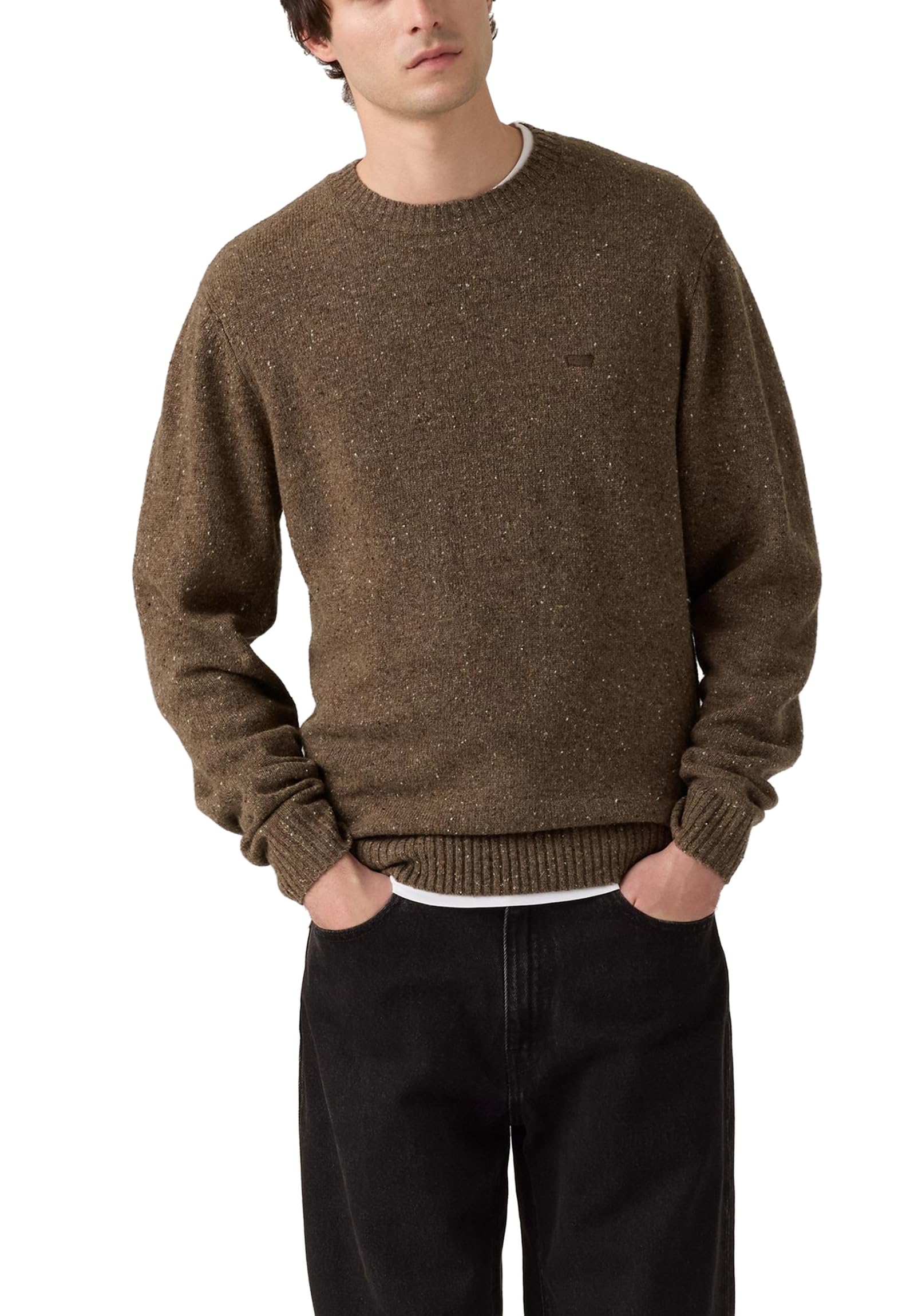 Levi's Men's Original Housemark Sweater Neppy Fleck Dundalk Multi Colour M