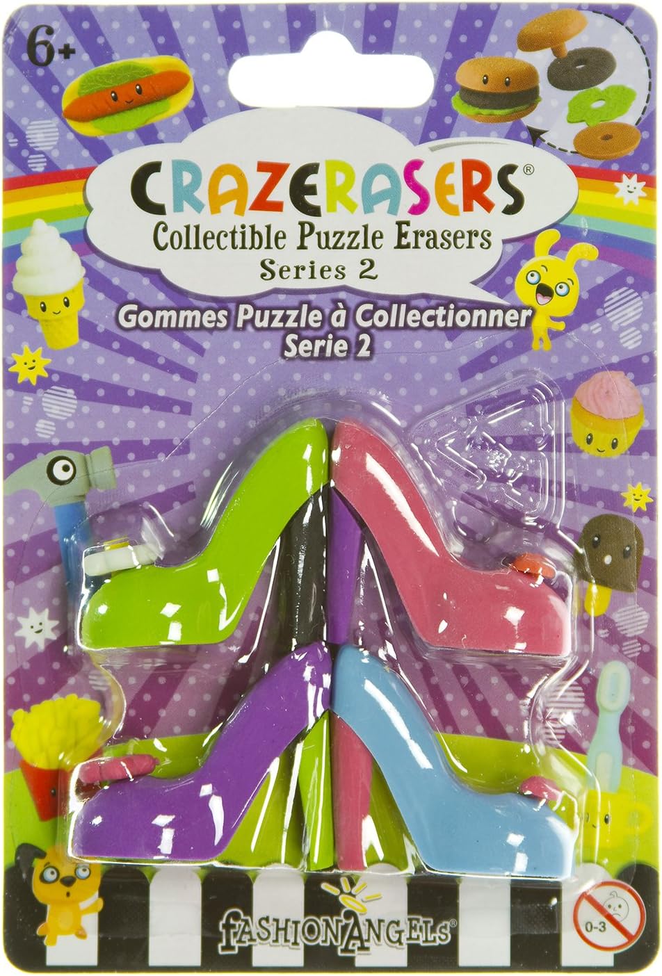 Collectible Erasers ~ Sizzlin' Shoes (Series 2)
