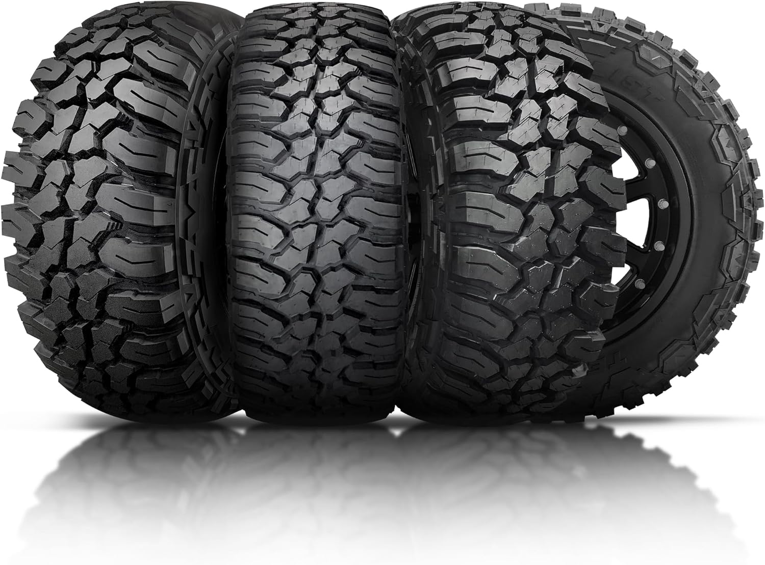 Set of 4 (FOUR) Finalist Terreno M/T LT265/70R17 121/118Q 10 Ply Load Range E SUV Light Truck Mud Terrain Tires 265/70/17 MT- Includes 3-Year Road Hazard Warranty (Tire Only)