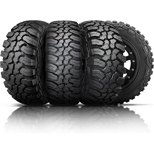 Set of 4 (FOUR) Finalist Terreno M/T LT285/70R17 10 Ply 126Q Load Range E SUV Light Truck Mud Terrain Tire 285/70R17 MT-Includes Road Hazard Warranty (Tire Only)