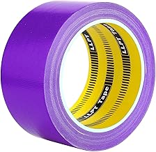 LLPT Duct Tape | Premium Color Fabric Gaffer Tape | Heavy Duty Waterproof Cloth Repair Tape for DIY Indoor Outdoor Use | 1 Pack 50MM x 14M | Purple (DT501PP)