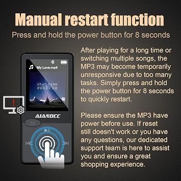 MP3 Players with Bluetooth 5.3, Mini Music Player with HiFi Sound, 32GB MP3 Player with FM Radio for Children and Adults, Earphones Included, Expandable up to 128GB