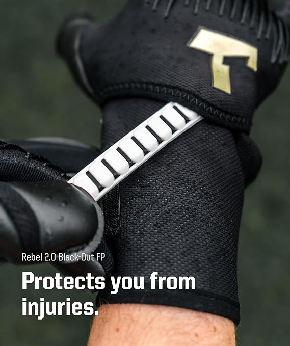 T1TAN Rebel (FP) Soccer Gloves Football - Goalie Gloves for Goalkeeper - Adults and Youth - with Finger Protection