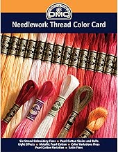DMC COLORCRD Needlework Threads 12-Page Printed Color Card - coolthings.us