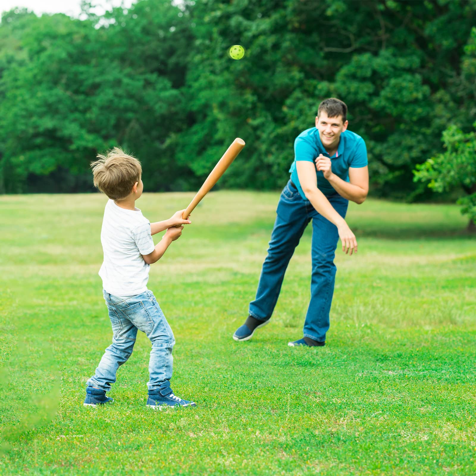 Palline Baseball Allenamento - 12 Pezzi Morbide Con Borsa, Per Interno/Esterno